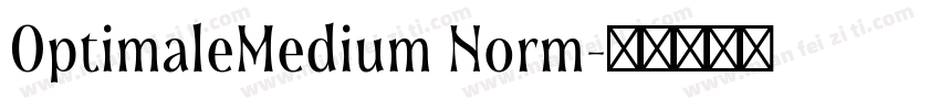 OptimaleMedium Norm字体转换